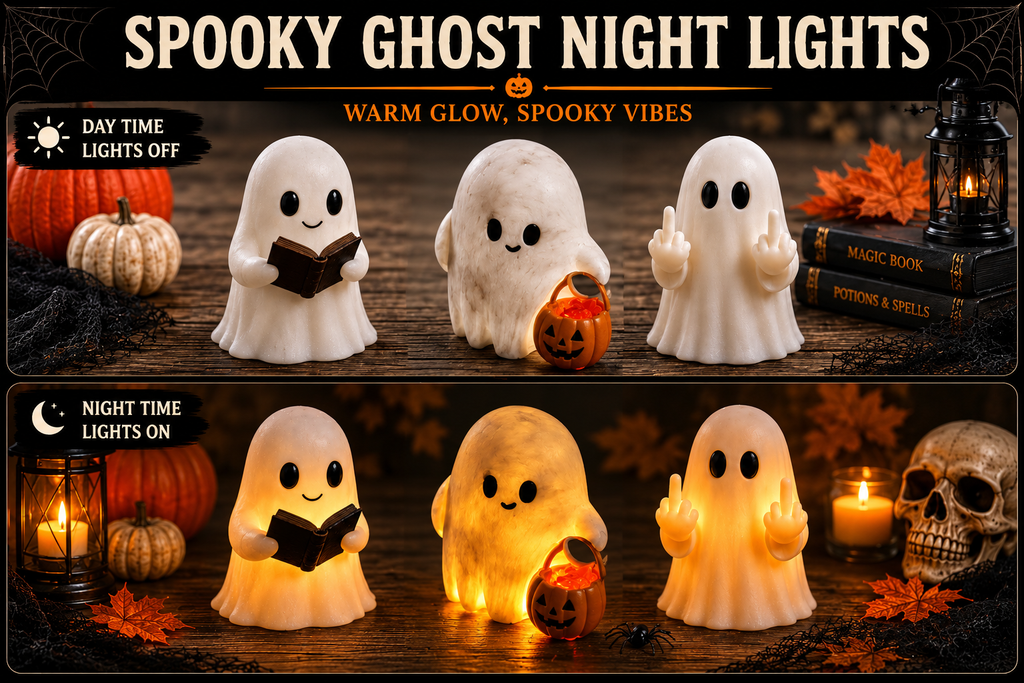 Spooky Ghost Halloween Night Light