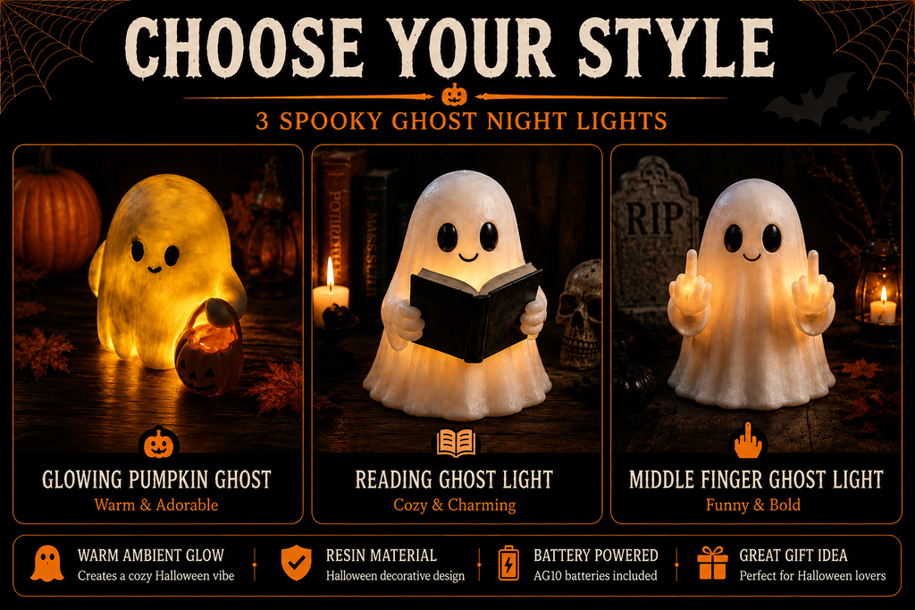 Spooky Ghost Halloween Night Light