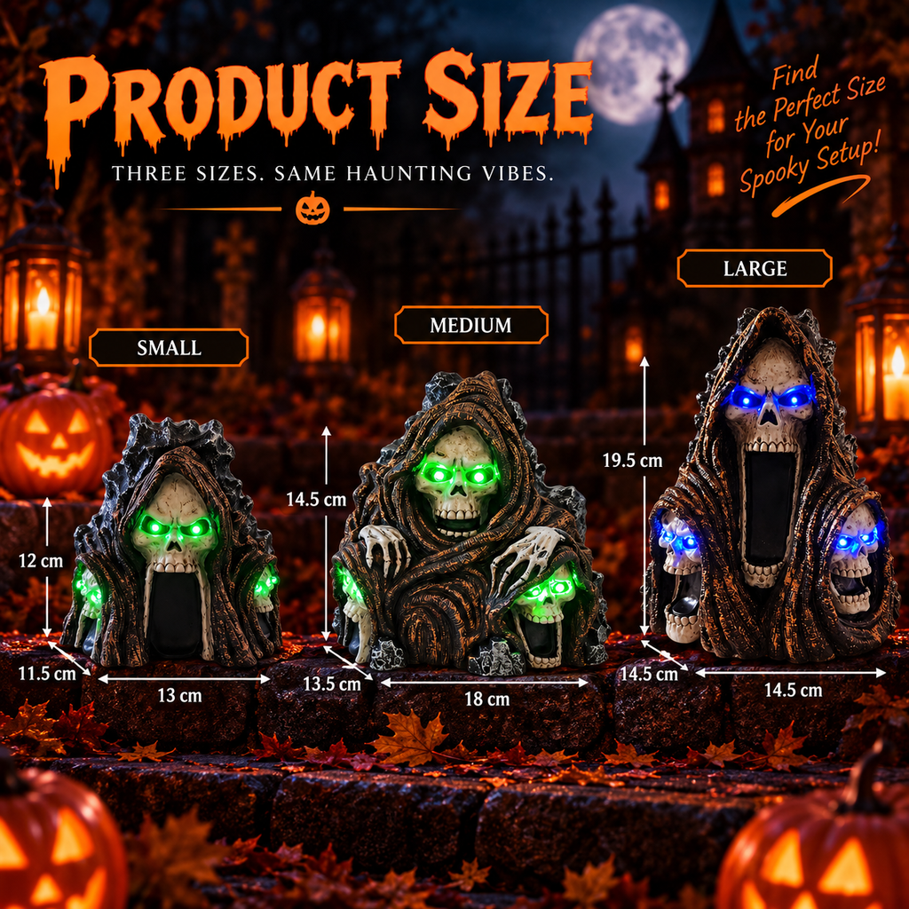 Solar Light-Up Skeleton Halloween Decor