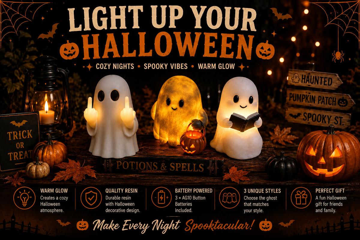Spooky Ghost Halloween Night Light