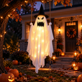 Lighted Swinging Ghost Halloween Decoration