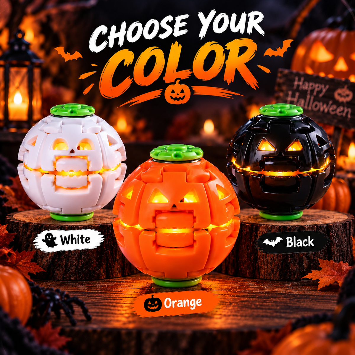 Halloween Light-Up Spin Ball