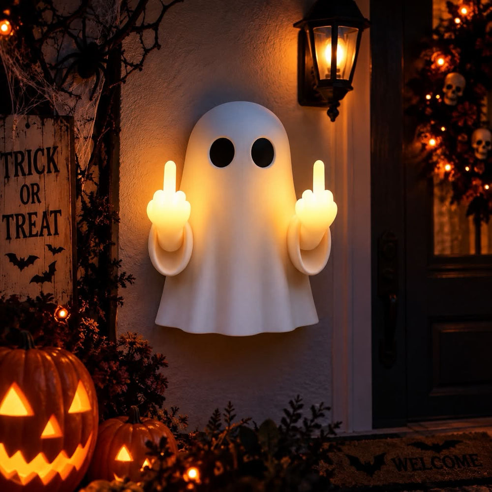 Ghost Middle Finger Night Light