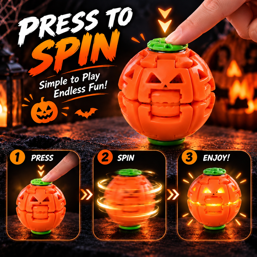 Halloween Light-Up Spin Ball