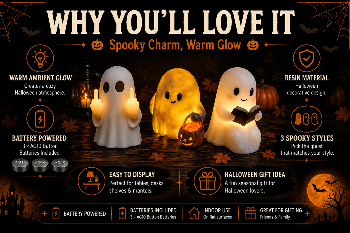 Spooky Ghost Halloween Night Light